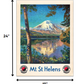 HomeRoots 18" x 24" Mt. St. Helens c1920s Vintage Travel Poster Wall Art