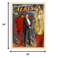 HomeRoots 18" x 24" The Incomparable Albini Vintage Magic Poster Wall Art