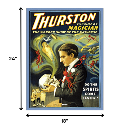 HomeRoots 18" x 24" Thurston Spirits Vintage Magic Poster Wall Art