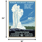 HomeRoots 18" x 24" Yellowstone National Park c1938 Vintage Travel Poster Wall Art