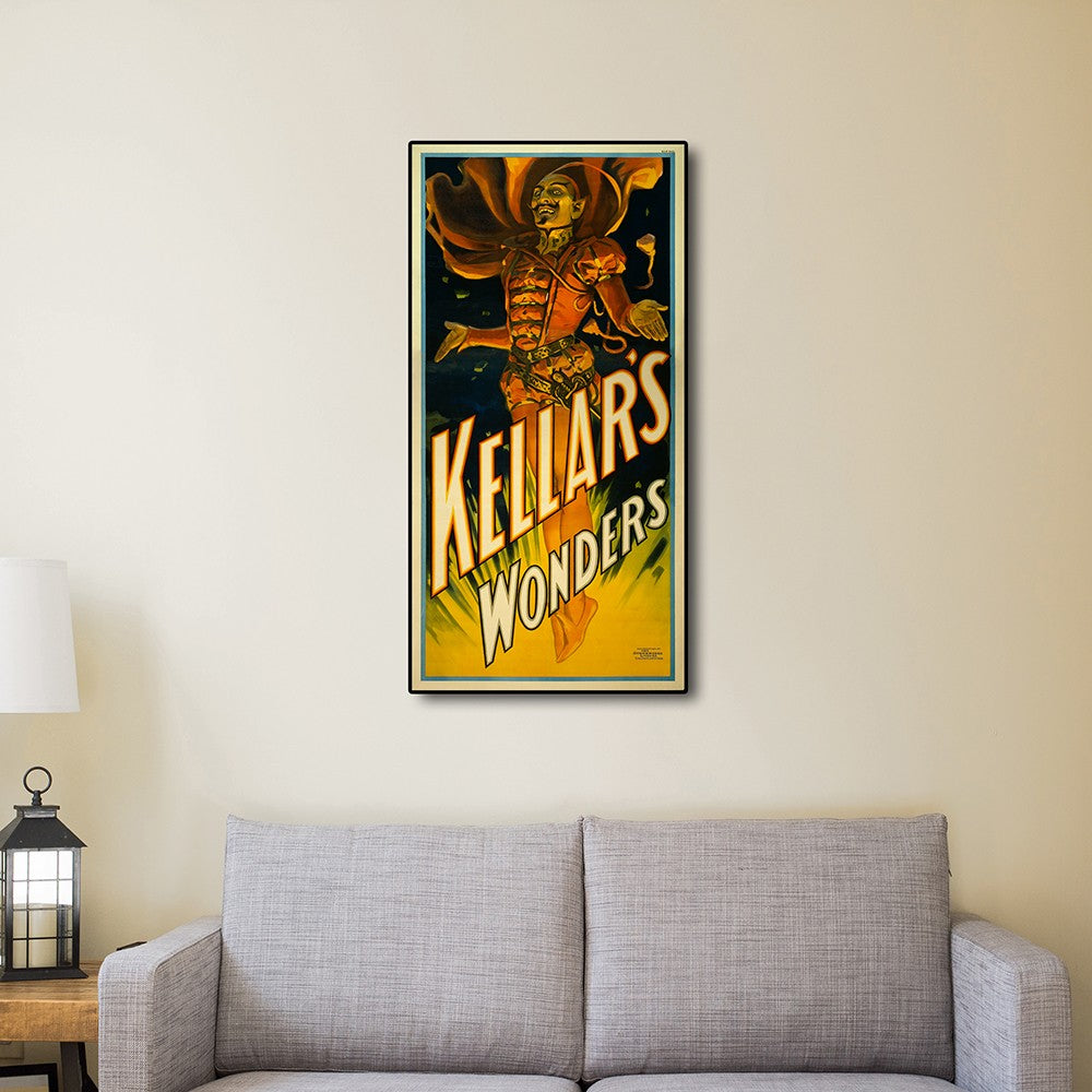 HomeRoots 18" x 36" Keller's Wonders Vintage Magic Poster Wall Art