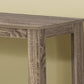 HomeRoots 18" x 44" x 28" Accent Table in Dark Taupe Finish