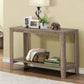 HomeRoots 18" x 44" x 28" Accent Table in Dark Taupe Finish