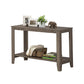 HomeRoots 18" x 44" x 28" Accent Table in Dark Taupe Finish