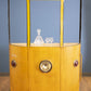HomeRoots 18" x 70.5" x 49.5" London Tram Bar With Yellow And Orange Finish