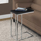 HomeRoots 18.25" x 10.25" x 25.25" Particle Board Metal Accent Table in Cappuccino Finish