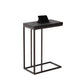 HomeRoots 18.25" x 10.25" x 25.25" Particle Board Metal Accent Table in Cappuccino Finish