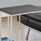 HomeRoots 18.25" x 10.25" x 25.25" Particle Board Metal Accent Table in Grey Finish