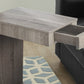 HomeRoots 18.25" x 12" x 24" Hollow Core Accent Table in Dark Taupe Finish