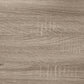 HomeRoots 18.25" x 12" x 24" Hollow Core Accent Table in Dark Taupe Finish