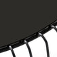 HomeRoots 19 Black Metal and Glass Round Coffee Table