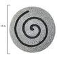HomeRoots 19 Gray Round Modern Spiral Wall Art