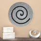 HomeRoots 19 Gray Round Modern Spiral Wall Art
