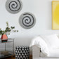 HomeRoots 19 Gray Round Modern Spiral Wall Art