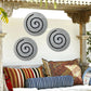 HomeRoots 19 Gray Round Modern Spiral Wall Art