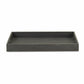 HomeRoots 19" Minimalist Wooden Tray in Black Finish