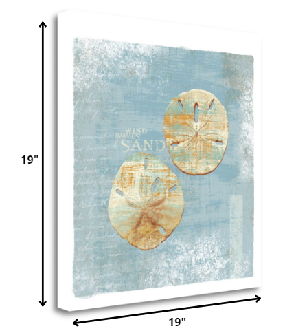 HomeRoots 19" Nautical Motif with Wordings Giclee Wrap Canvas Wall Art