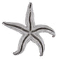 HomeRoots 19' Silver Pewter Textured Starfish Wall Art