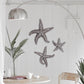 HomeRoots 19' Silver Pewter Textured Starfish Wall Art