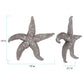HomeRoots 19' Silver Pewter Textured Starfish Wall Art