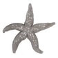 HomeRoots 19' Silver Pewter Textured Starfish Wall Art