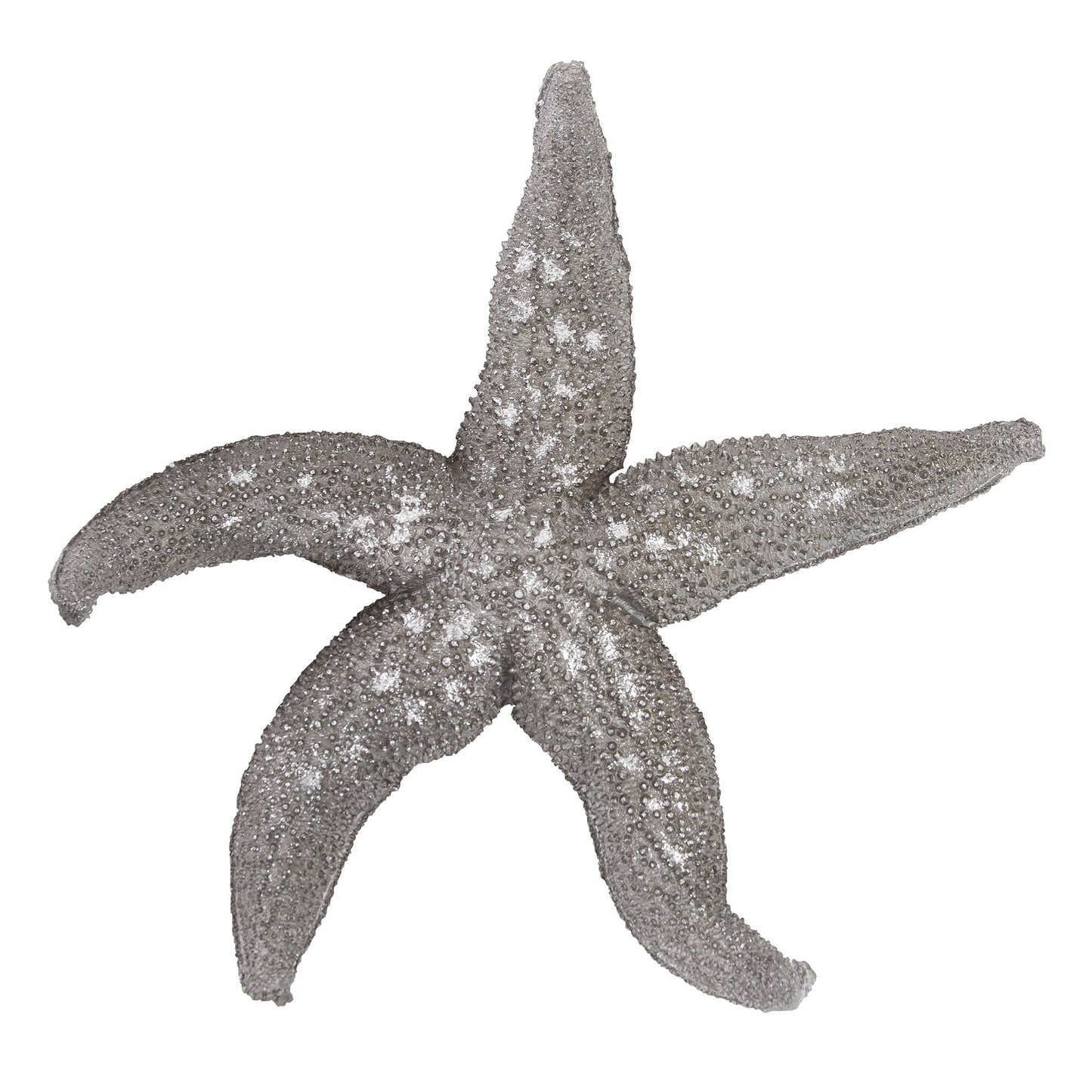 HomeRoots 19' Silver Pewter Textured Starfish Wall Art