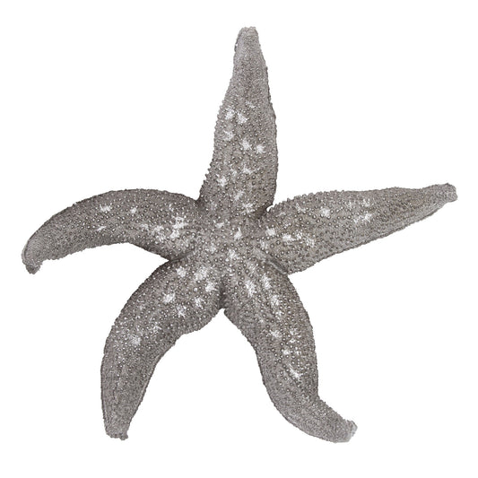HomeRoots 19' Silver Pewter Textured Starfish Wall Art