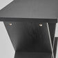 HomeRoots 19" x 12" x 21.5" Accent Table in Black Finish