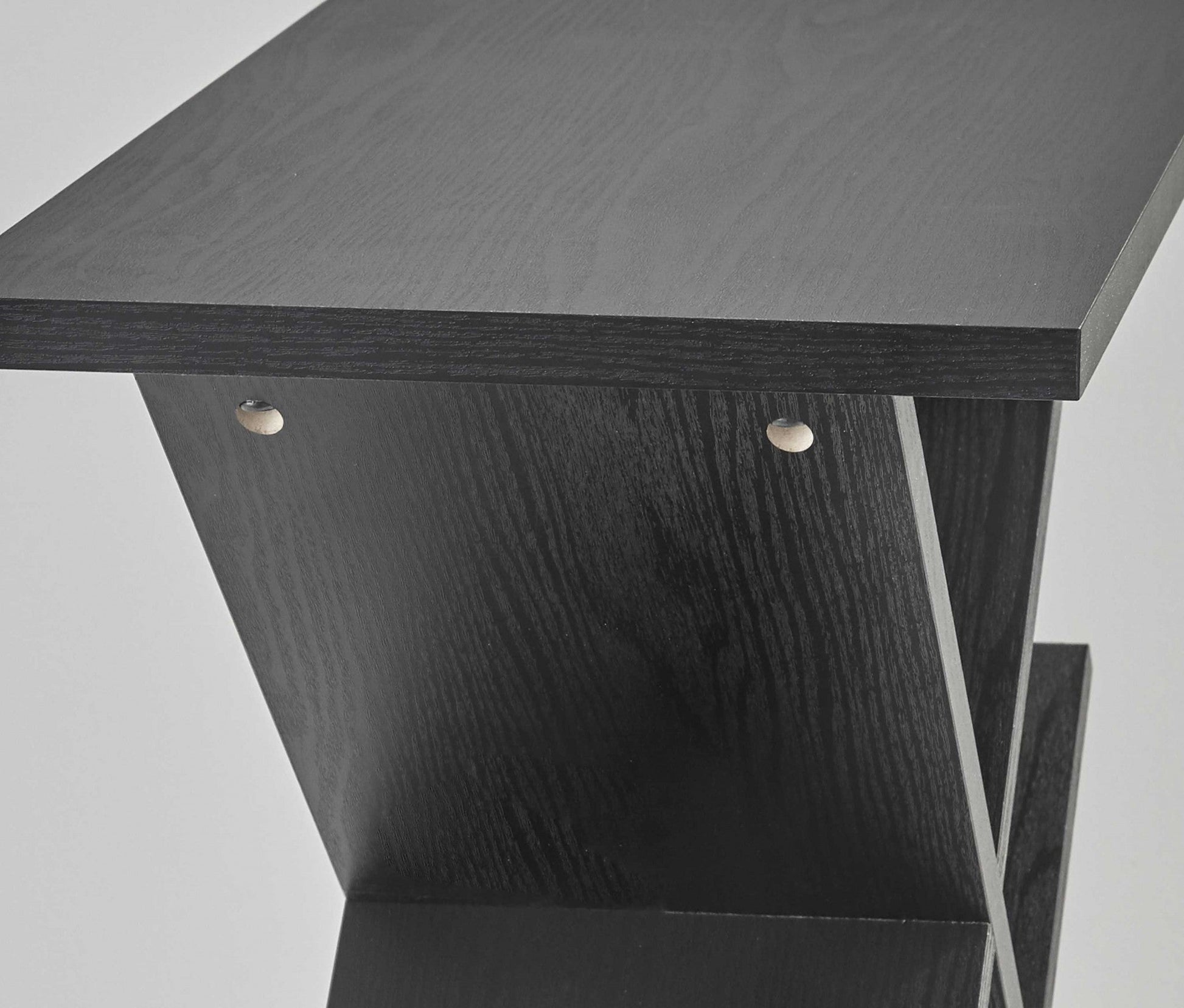 HomeRoots 19" x 12" x 21.5" Accent Table in Black Finish