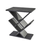 HomeRoots 19" x 12" x 21.5" Accent Table in Black Finish