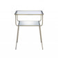 HomeRoots 19" x 13" x 25" Metal End Table in Antique Brass Finish