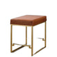 HomeRoots 19' x 19' x 25' Light Brown Polyurethane Counter Height Stool 1-Piece
