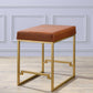 HomeRoots 19' x 19' x 25' Light Brown Polyurethane Counter Height Stool 1-Piece
