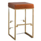 HomeRoots 19' x 19' x 31' Light Brown Polyurethane Bar Stool 1-Piece