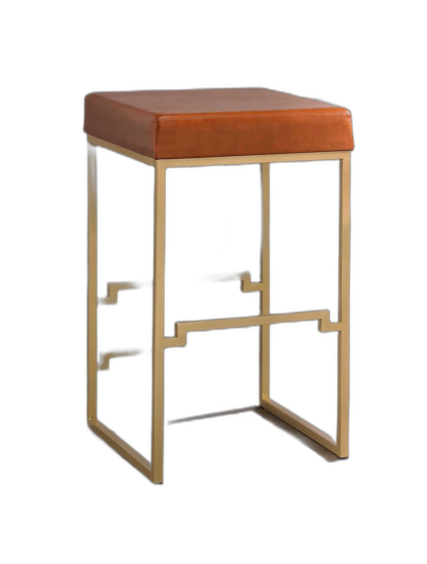 HomeRoots 19' x 19' x 31' Light Brown Polyurethane Bar Stool 1-Piece
