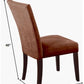 HomeRoots 19' x 25' x 40' 2-Piece Chocolate Microfiber And Walnut Side Chair