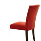 HomeRoots 19' x 25' x 40' 2-Piece Red Microfiber And Walnut Side Chair