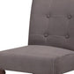 HomeRoots 19' x 26' x 42' 2-Piece Gray Microfiber And Walnut Counter Height Chair