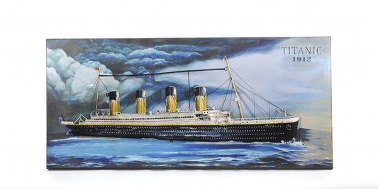 HomeRoots 1912 RMS Titanic 3D Ship Painting