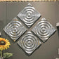 HomeRoots 1.5' x 12' x 12' Buffed Small Rippled Wall Tile