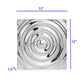 HomeRoots 1.5' x 12' x 12' Buffed Small Rippled Wall Tile