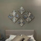 HomeRoots 1.5' x 19.5' x 19.5' Buffed Large Rippled Wall Tile