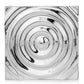 HomeRoots 1.5' x 19.5' x 19.5' Buffed Large Rippled Wall Tile