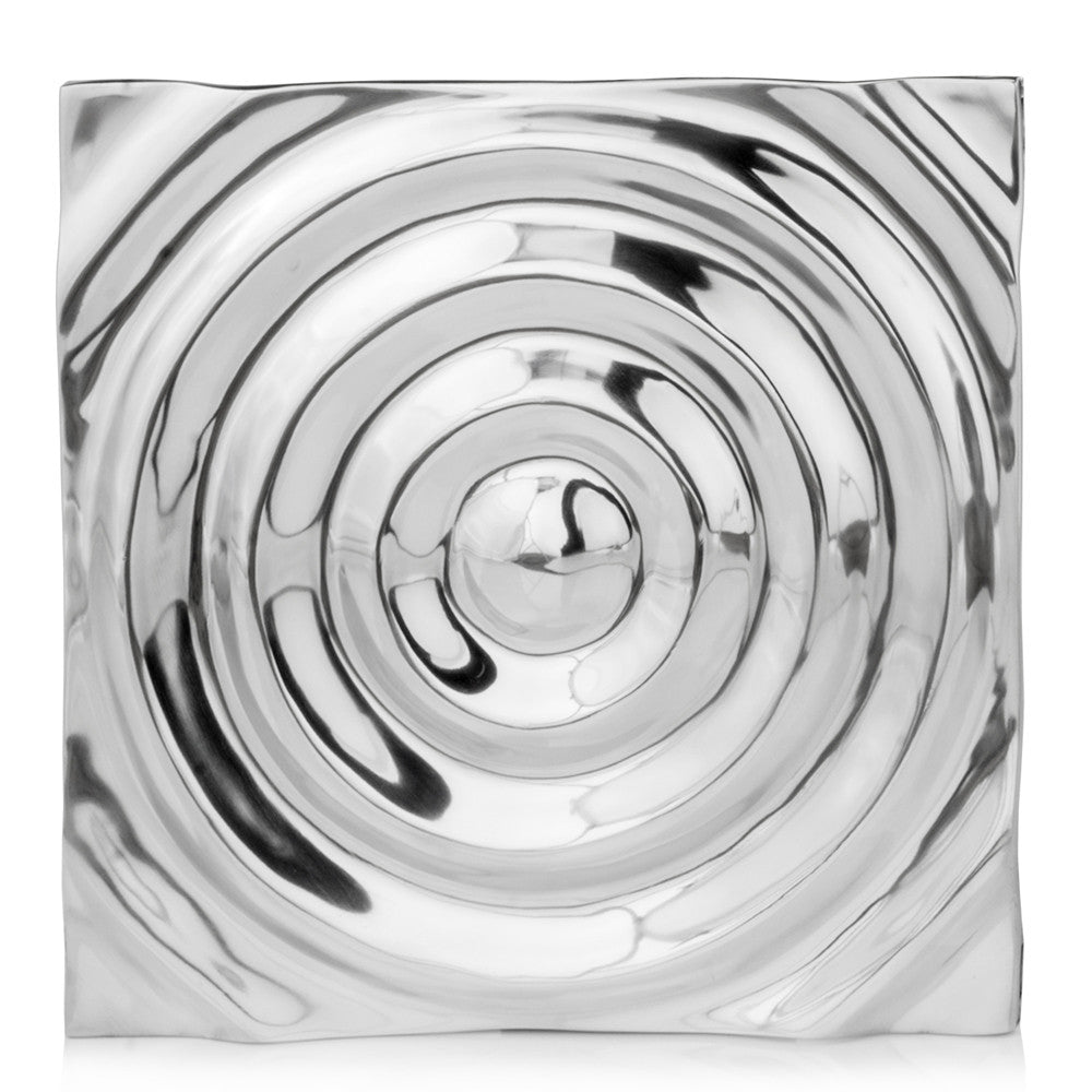 HomeRoots 1.5' x 19.5' x 19.5' Buffed Large Rippled Wall Tile
