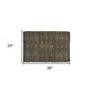 HomeRoots 2' x 3' Black Distressed Tribal Scatter Rug