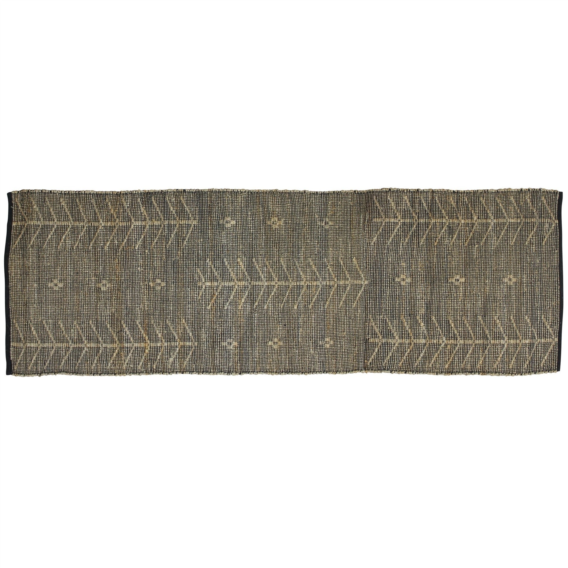 HomeRoots 2' X 3' Black Distressed Tribal Scatter Rug