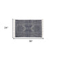 HomeRoots 2' x 3' Blue and Ivory Batik Scatter Rug