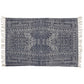 HomeRoots 2' x 3' Blue and Ivory Batik Scatter Rug