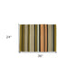 HomeRoots 2' X 3' Multicolored Stripes Scatter Rug