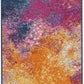 HomeRoots 2’ x 10’ Abstract Brights Sunburst Runner Rug